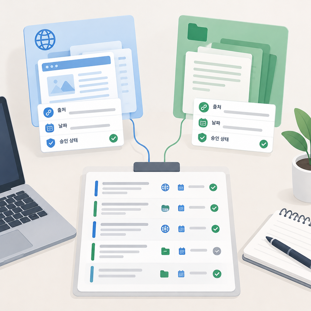 AI 생성 설명 이미지: GEO 세팅 해주는곳 AI SGAEO | 웹 콘텐츠 근거의 출처와 공개 범위 구분하기